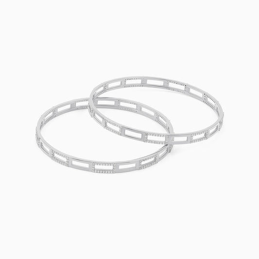 Sparkling Pleasant Silver Bangle