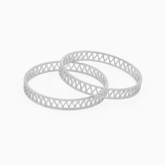 Embrace Silver Bangle