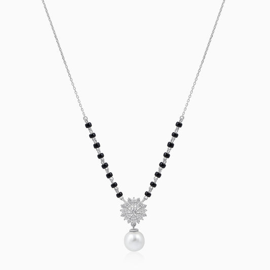 Silver Pearl Mangalsutra