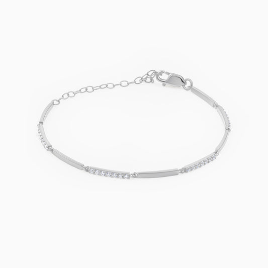 Silver Lustrous Bracelet