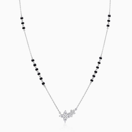 Clover Silver Mangalsutra