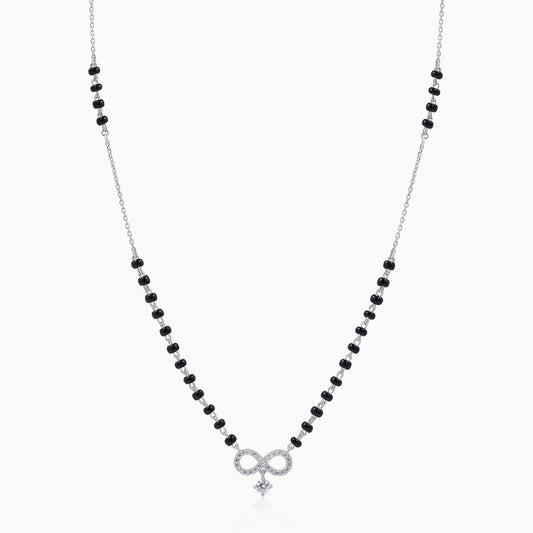 Beautiful Infinity Silver Mangalsutra