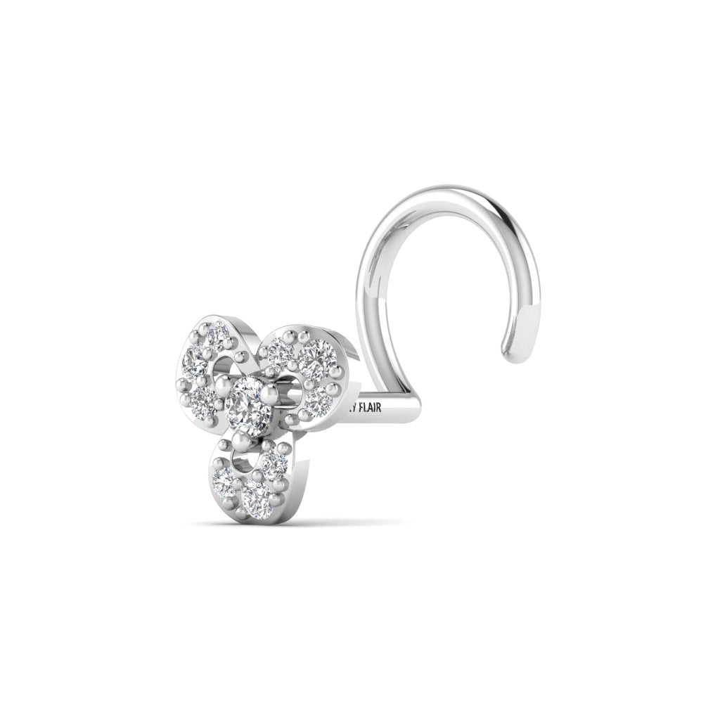 Flower Design Nose Pin