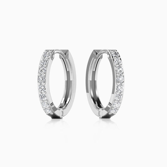 Round Sterling Silver Hoop Earring