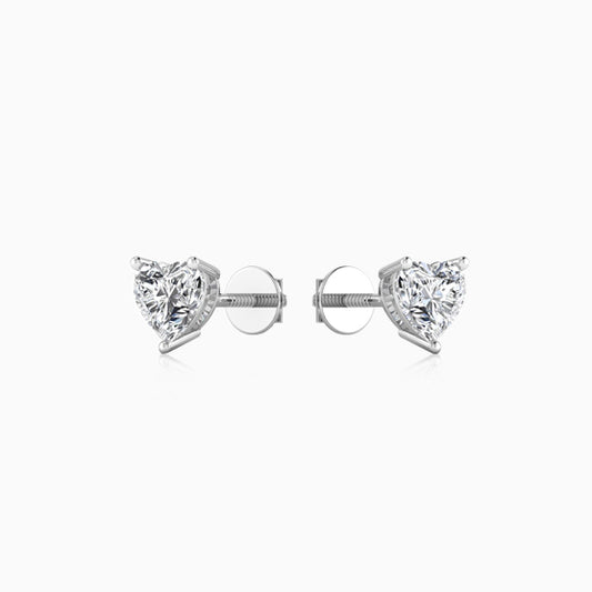 925 Silver Heart Stud Earring
