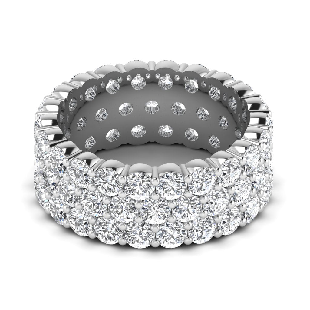 Three Layer Lab Diamond Band