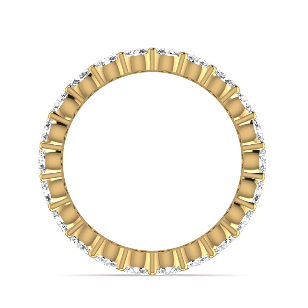 Three Layer Lab Diamond Band