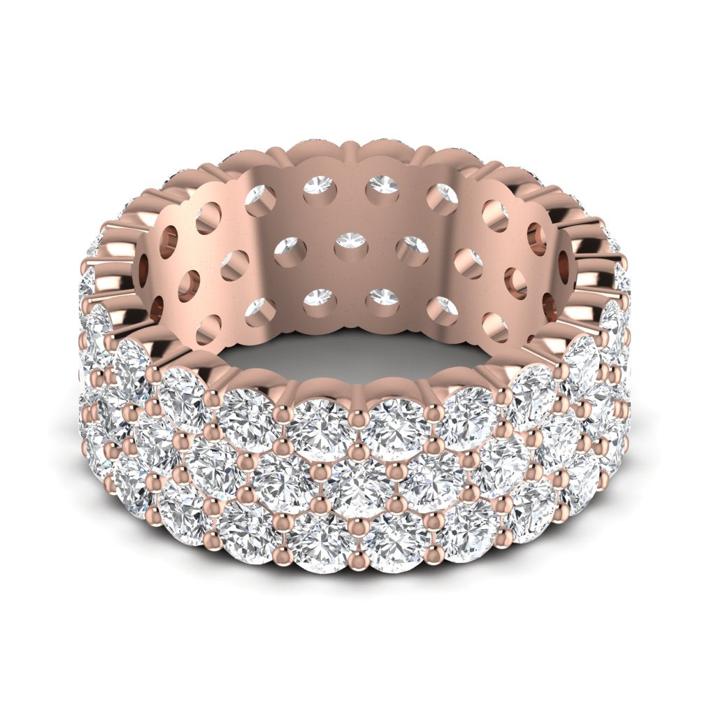 Three Layer Lab Diamond Band
