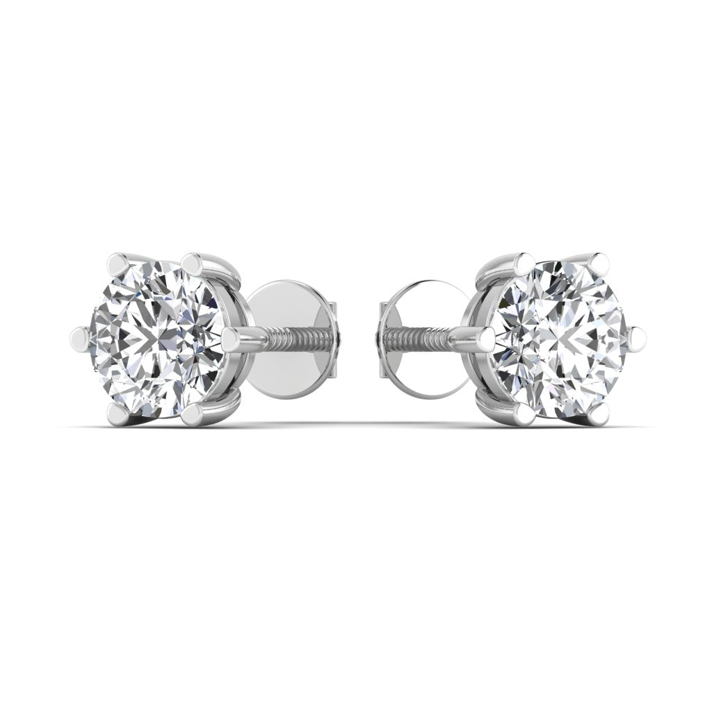 Single Stone Diamond Stud Earring