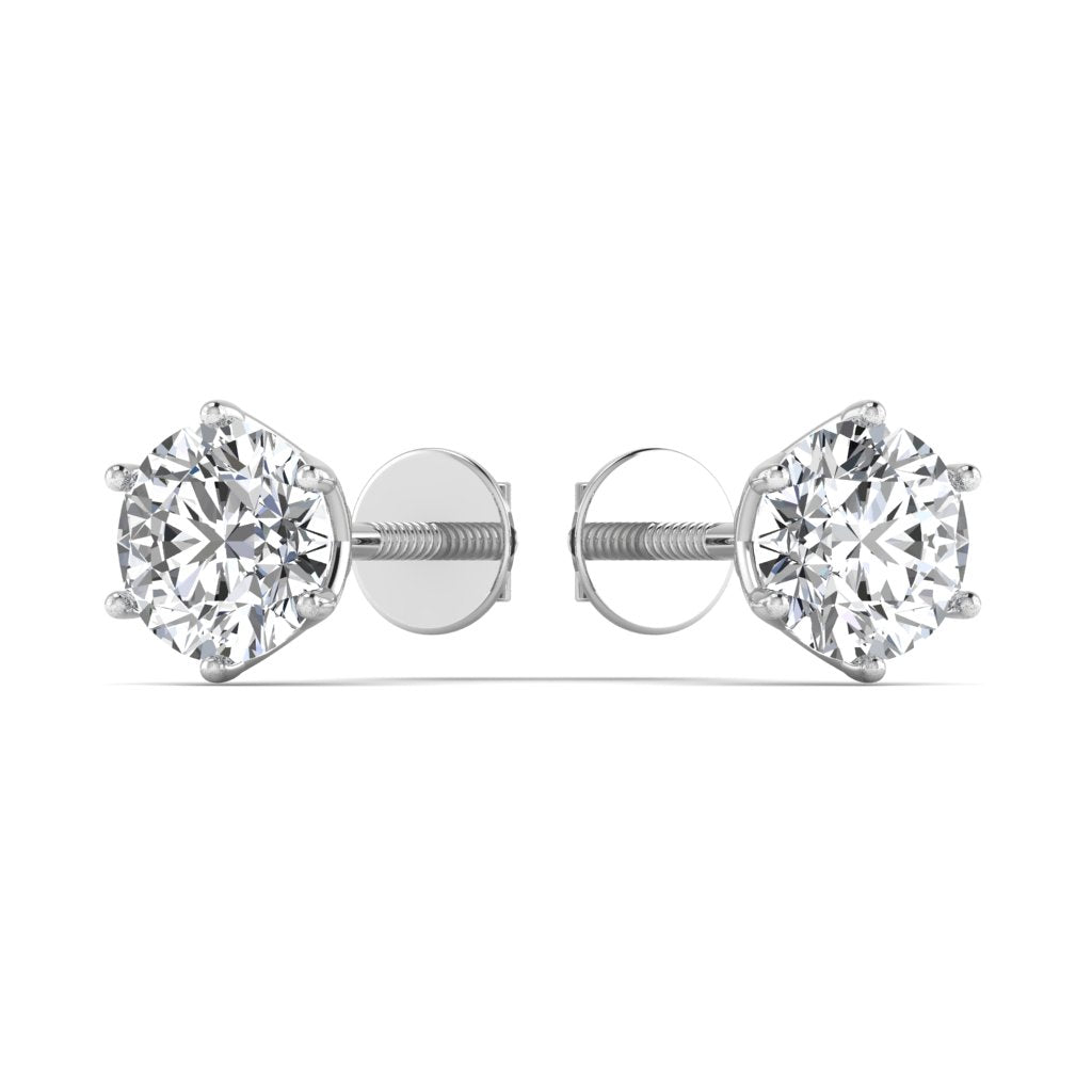 Diamond Gold Stud Earrings