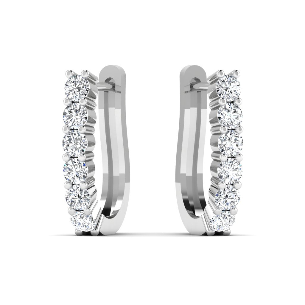 Diamond Gold Hoop Earring