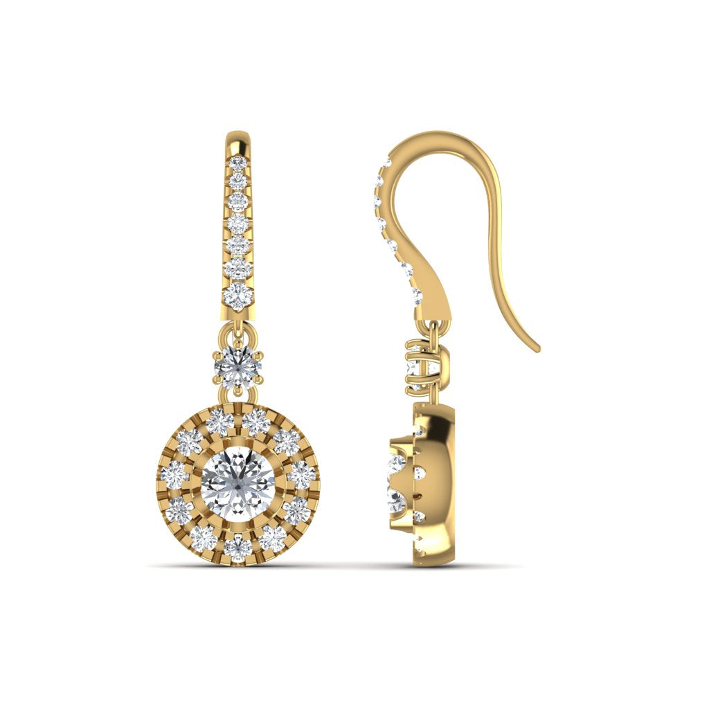 Diamond Drop Earring