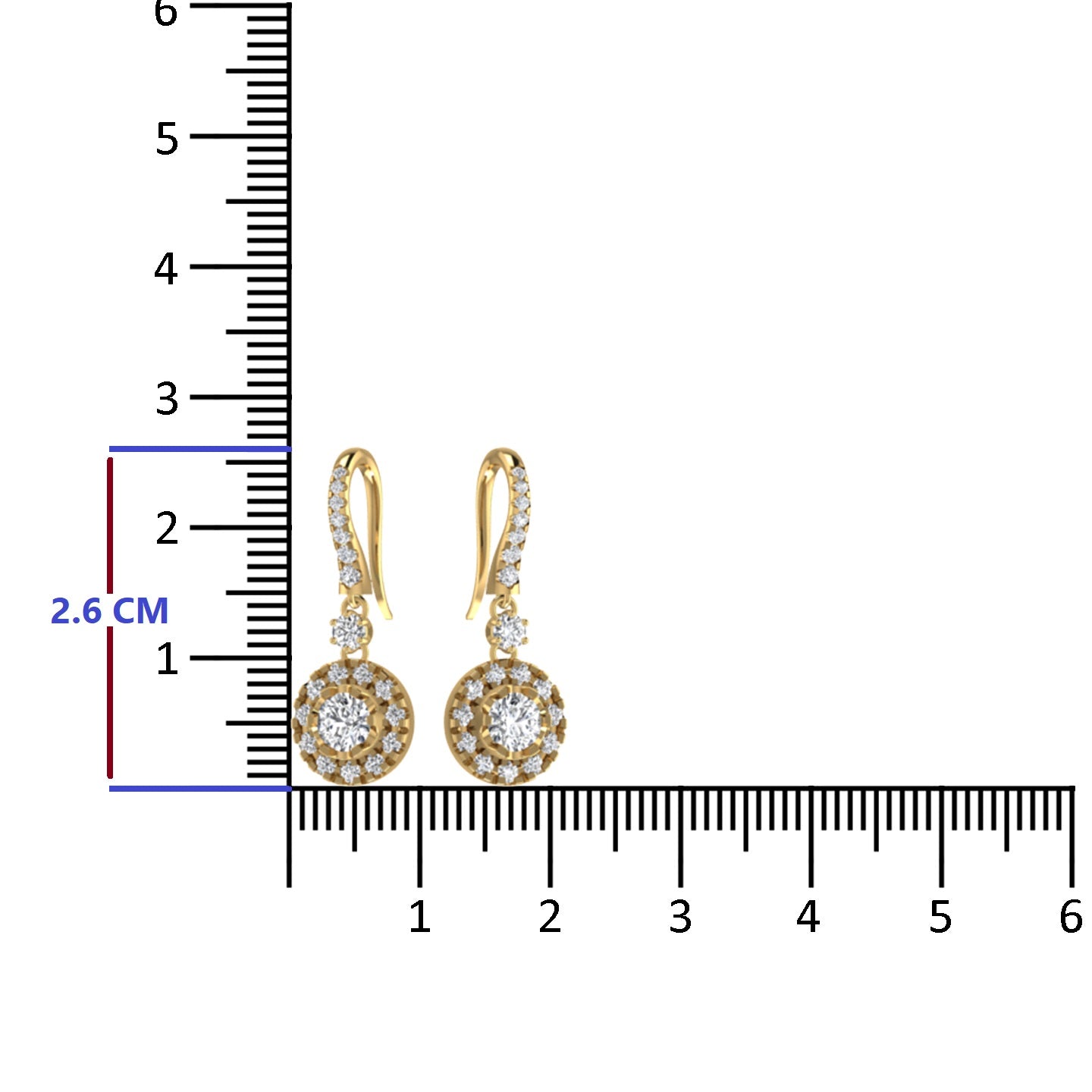 Diamond Drop Earring