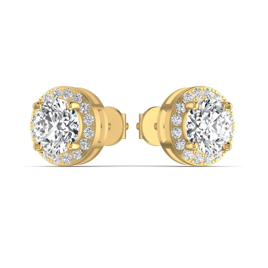 Diamond Sparky Gold Stud Earring
