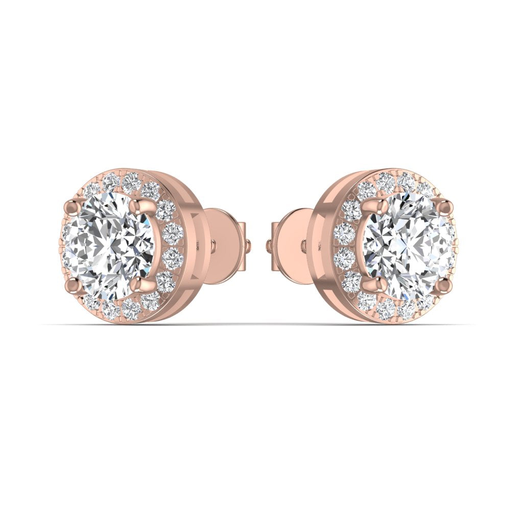 Diamond Sparky Gold Stud Earring
