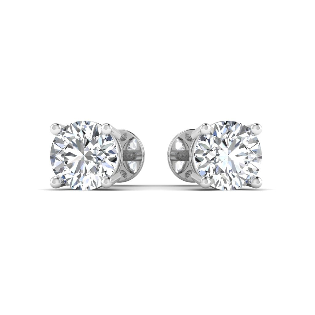 Lab Diamond Gold Stud Earring