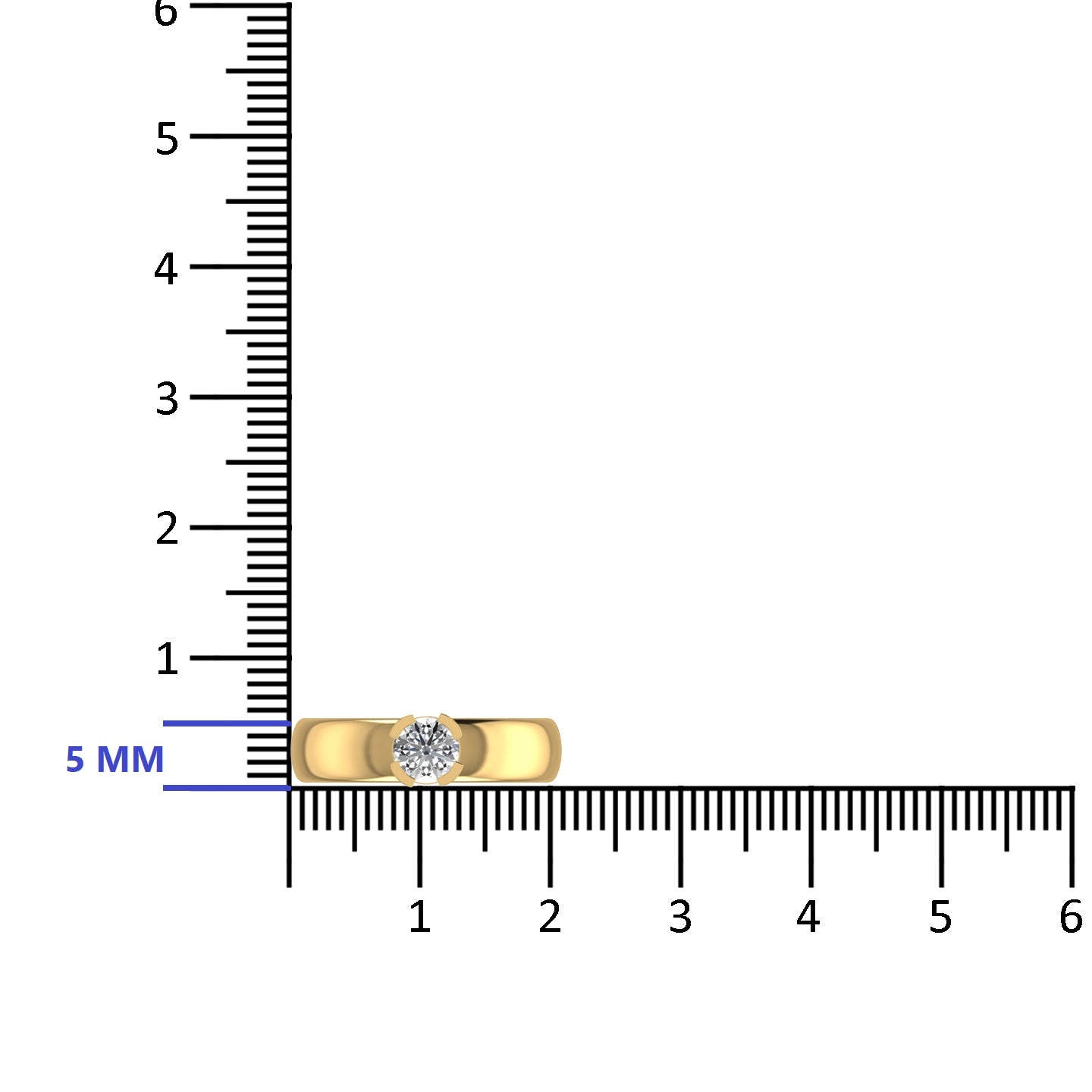 Solitaire 925 Silver Band