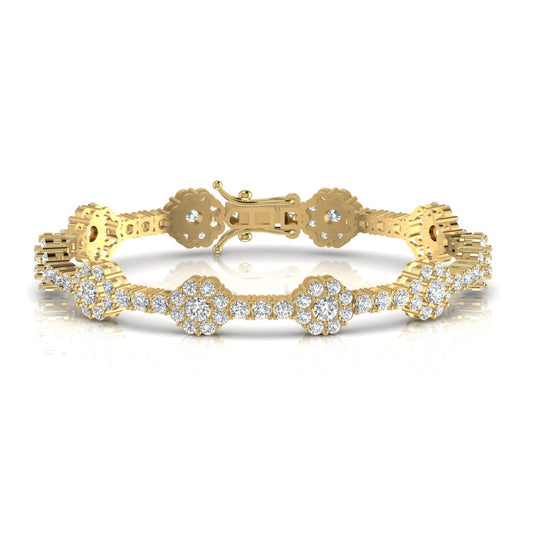 Lab Diamond Charm Bracelet