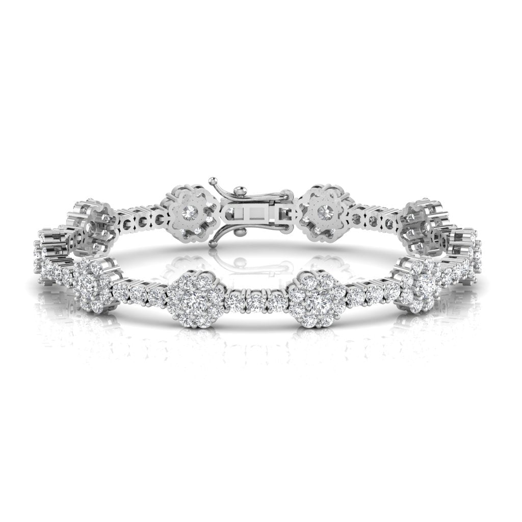 Lab Diamond Charm Bracelet