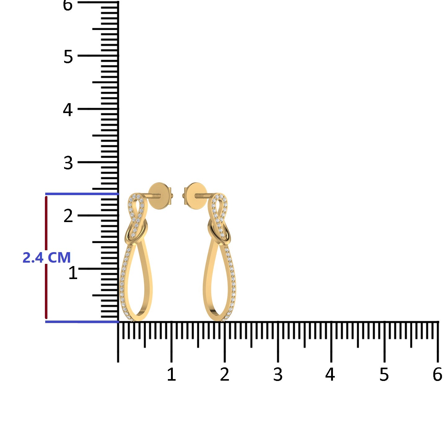 Silver Twisted Drop Earrings