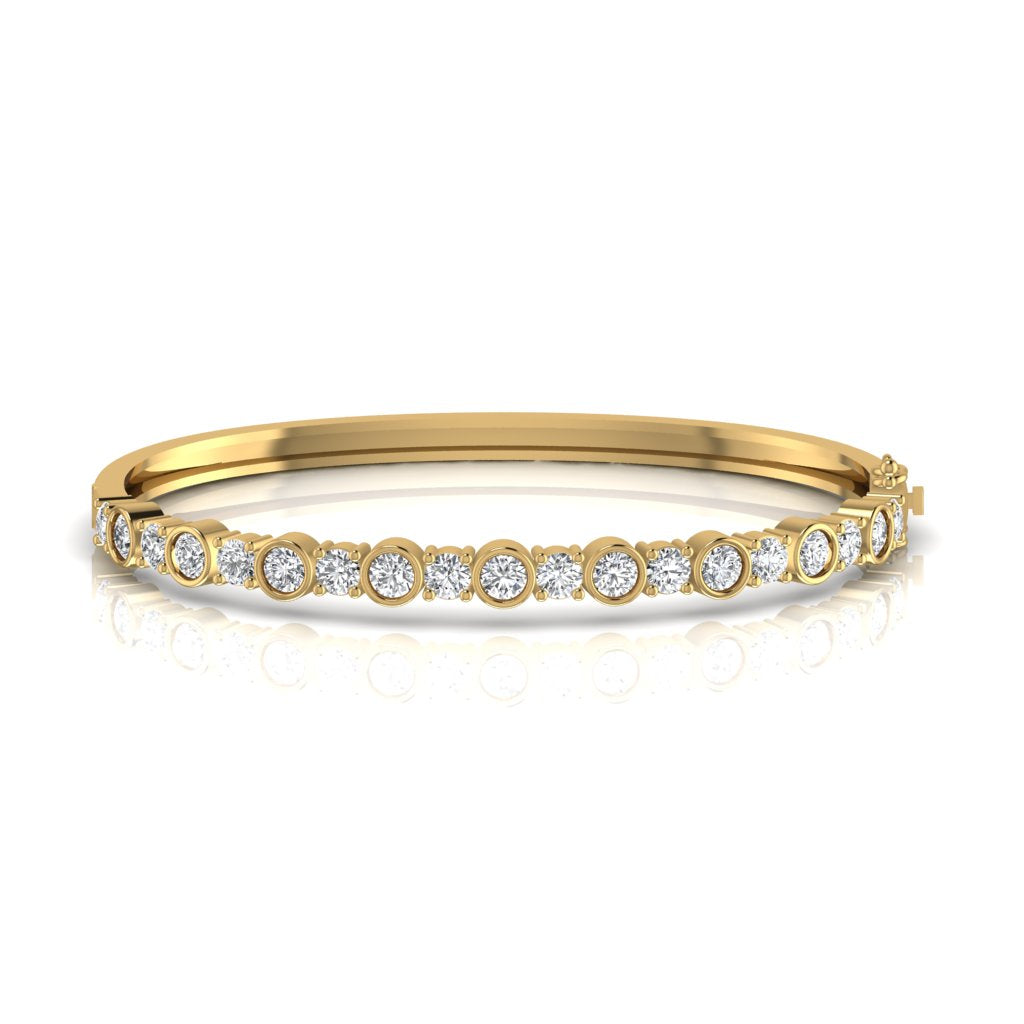 Lab Diamond Gold Bracelet