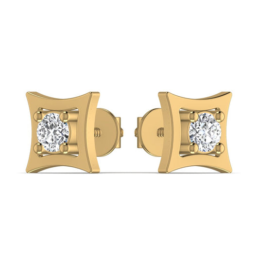 Solitaire Diamond Stud Earring