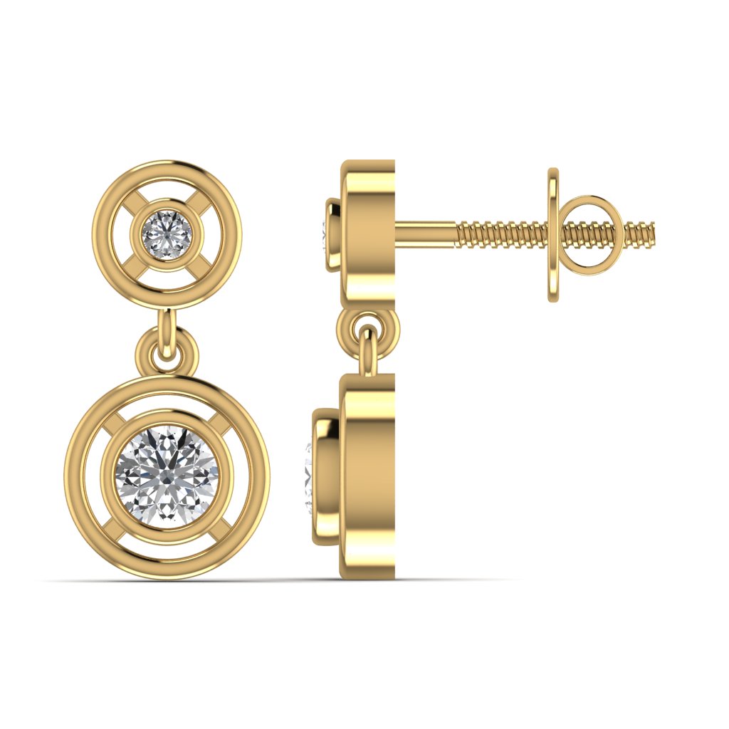 Diamond Drop Earring