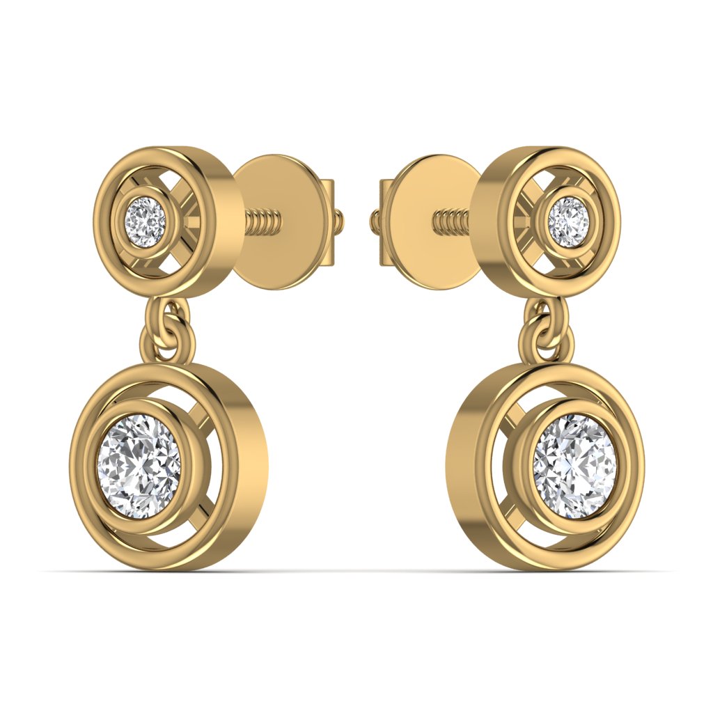 Diamond Drop Earring