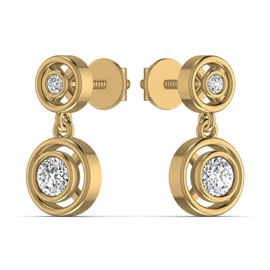 Diamond Drop Earring
