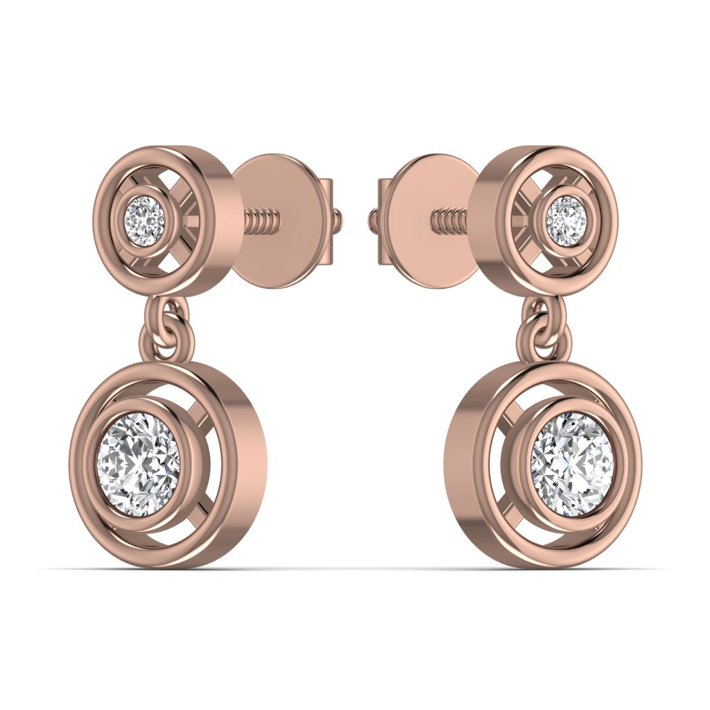 Diamond Drop Earring