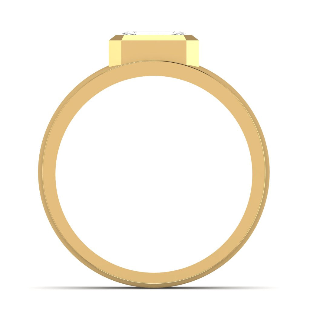 Emerald Diamond Men's Ring