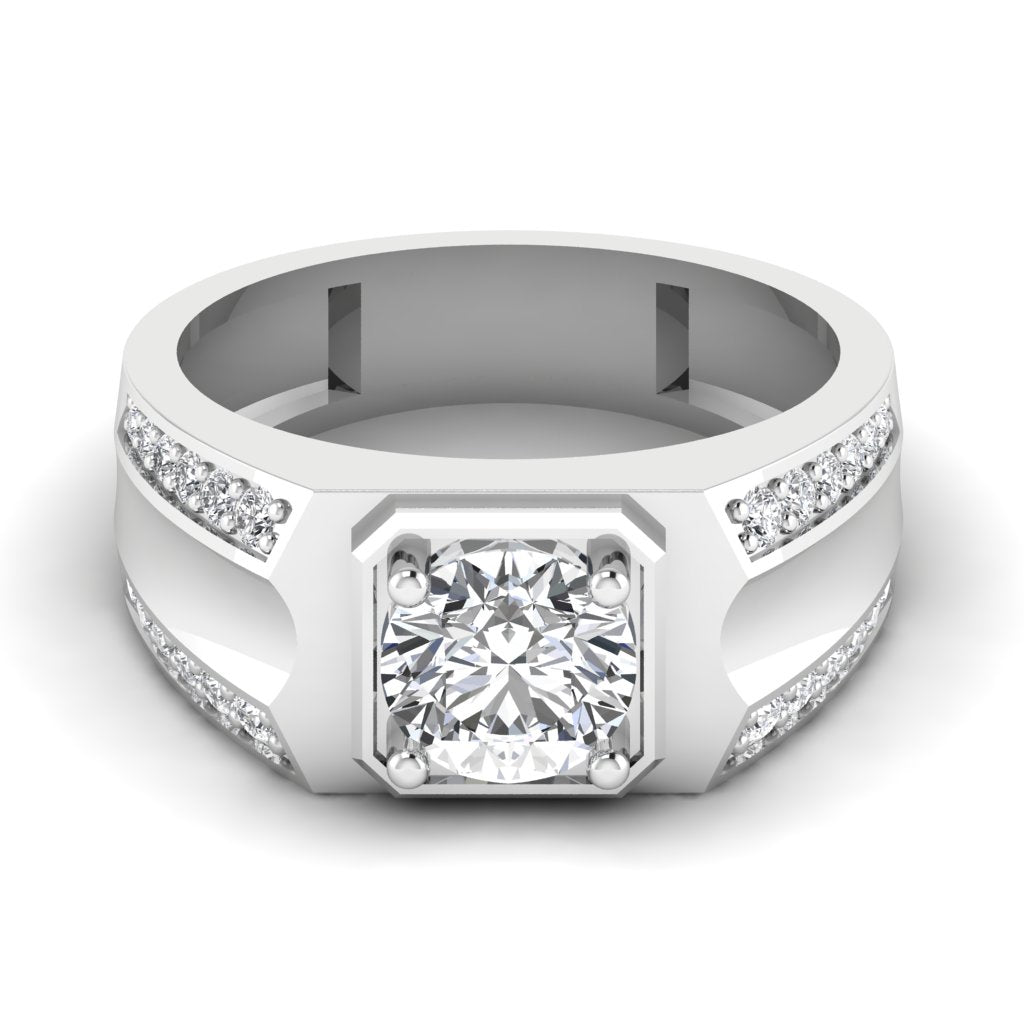 Lab Diamond Men's Ring