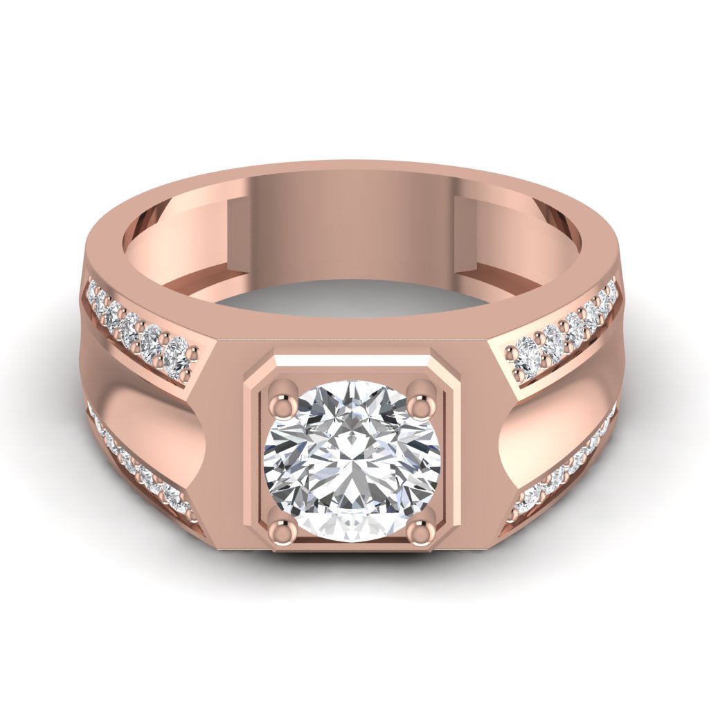 Lab Diamond Men's Ring