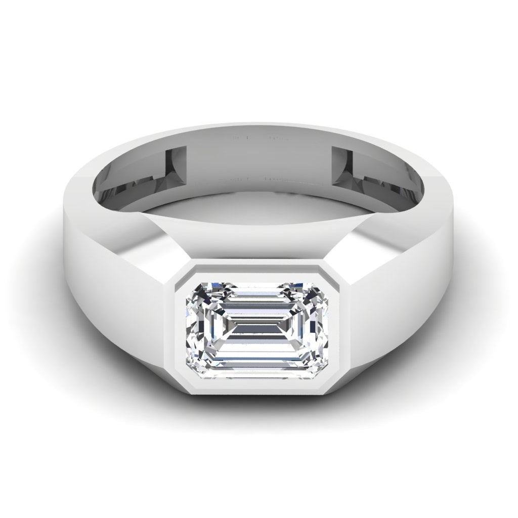 Emerald Cut Men's Ring
