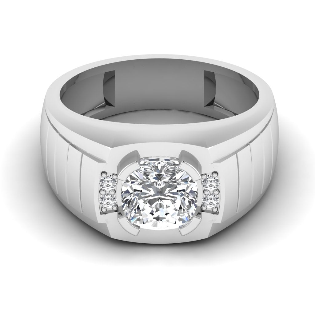 Solitaire Cushion Diamond Ring