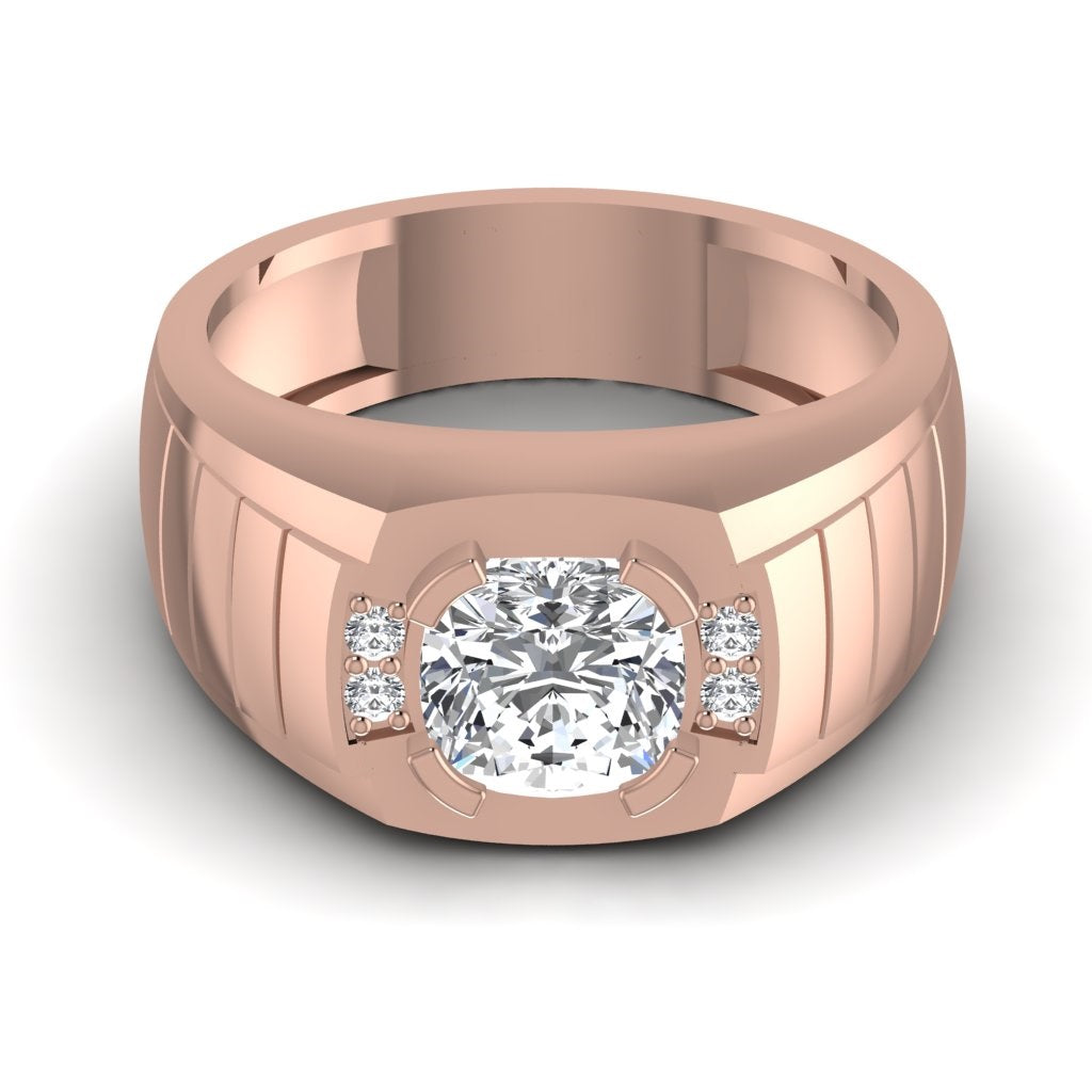 Solitaire Cushion Diamond Ring