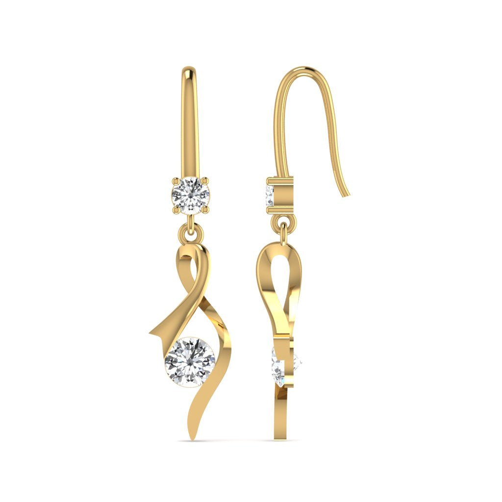 Lab Diamond Drop Earring