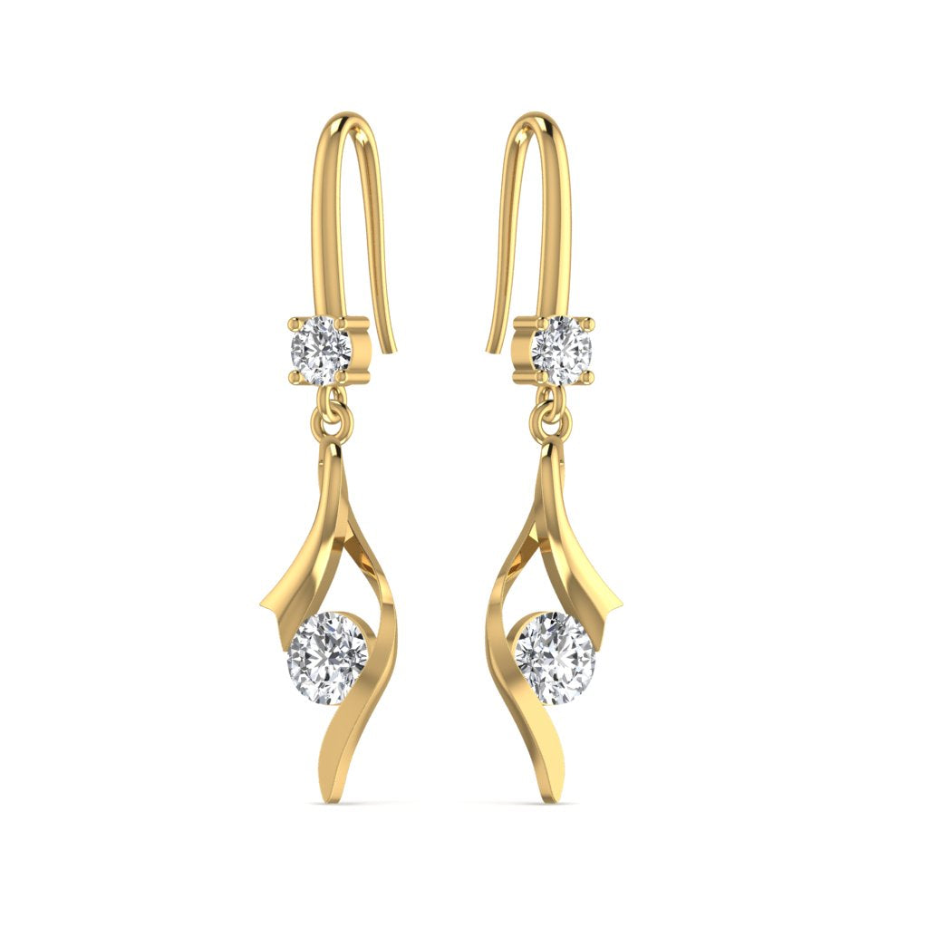 Lab Diamond Drop Earring