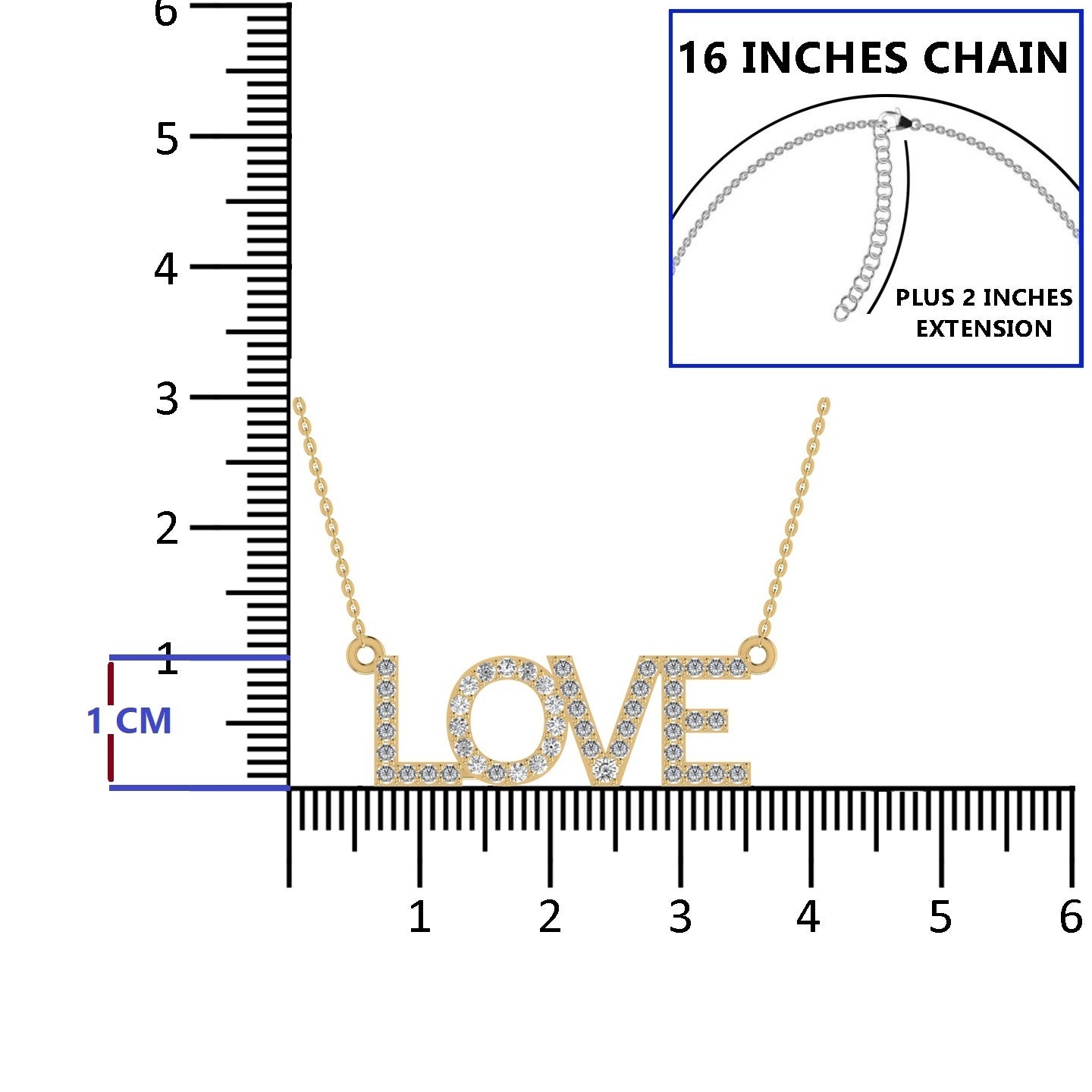 'LOVE' Pendant Necklace