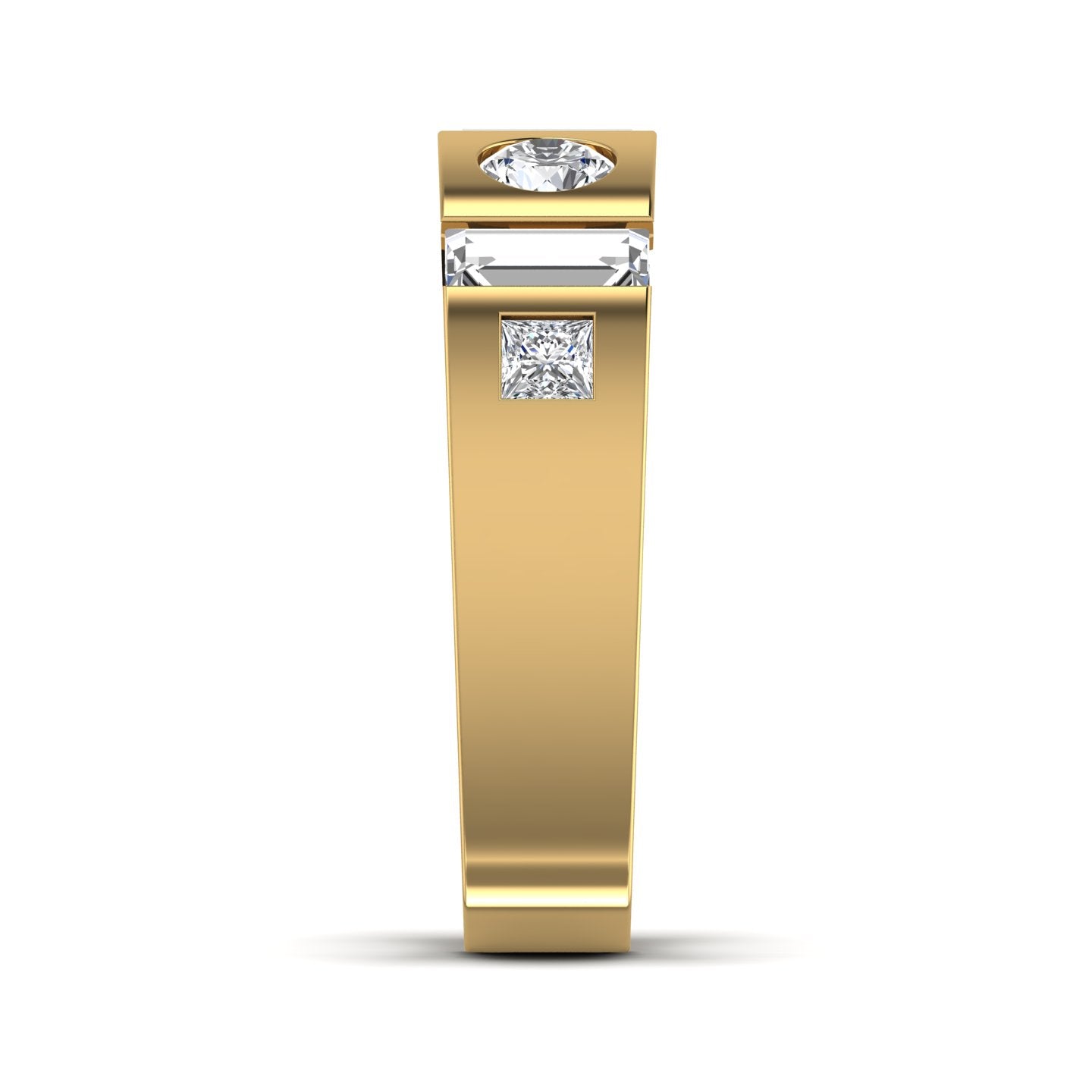 Men's Gold Lab Diamond Ring