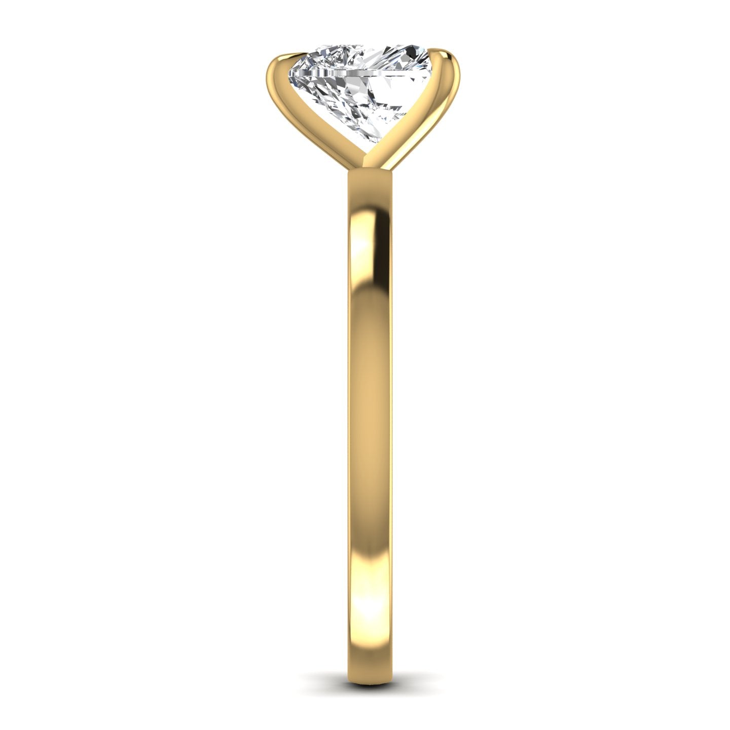Heart Diamond Solitaire Ring