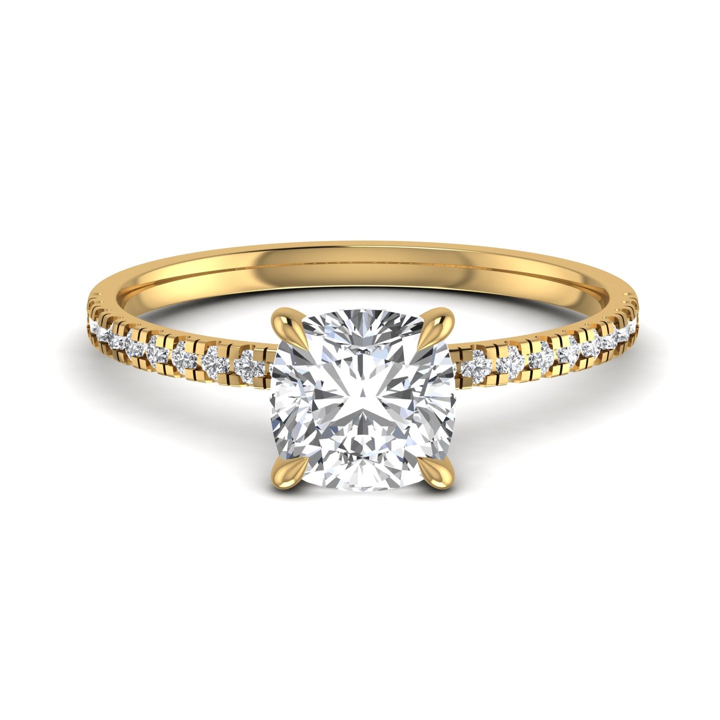 Cushion Diamond Engagement Ring