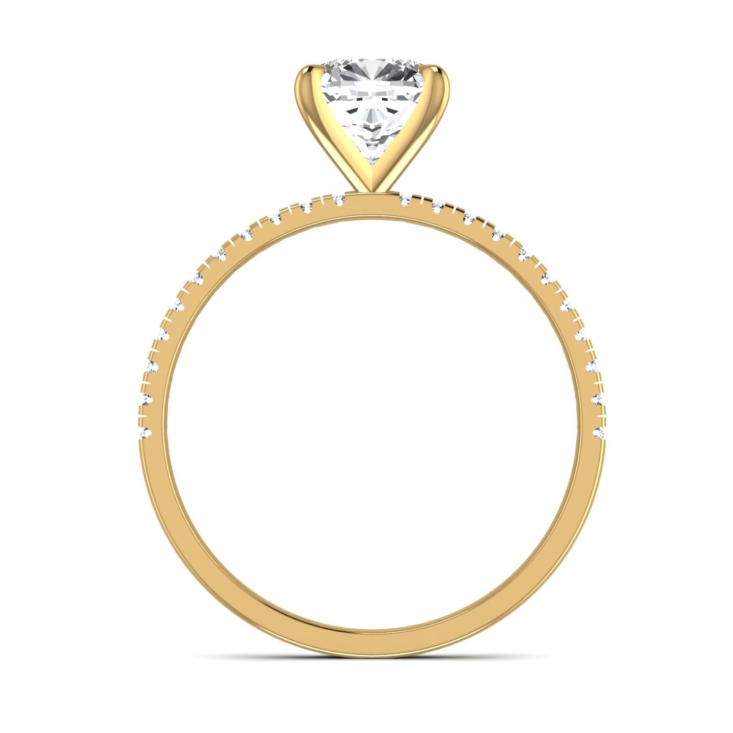 Cushion Diamond Engagement Ring