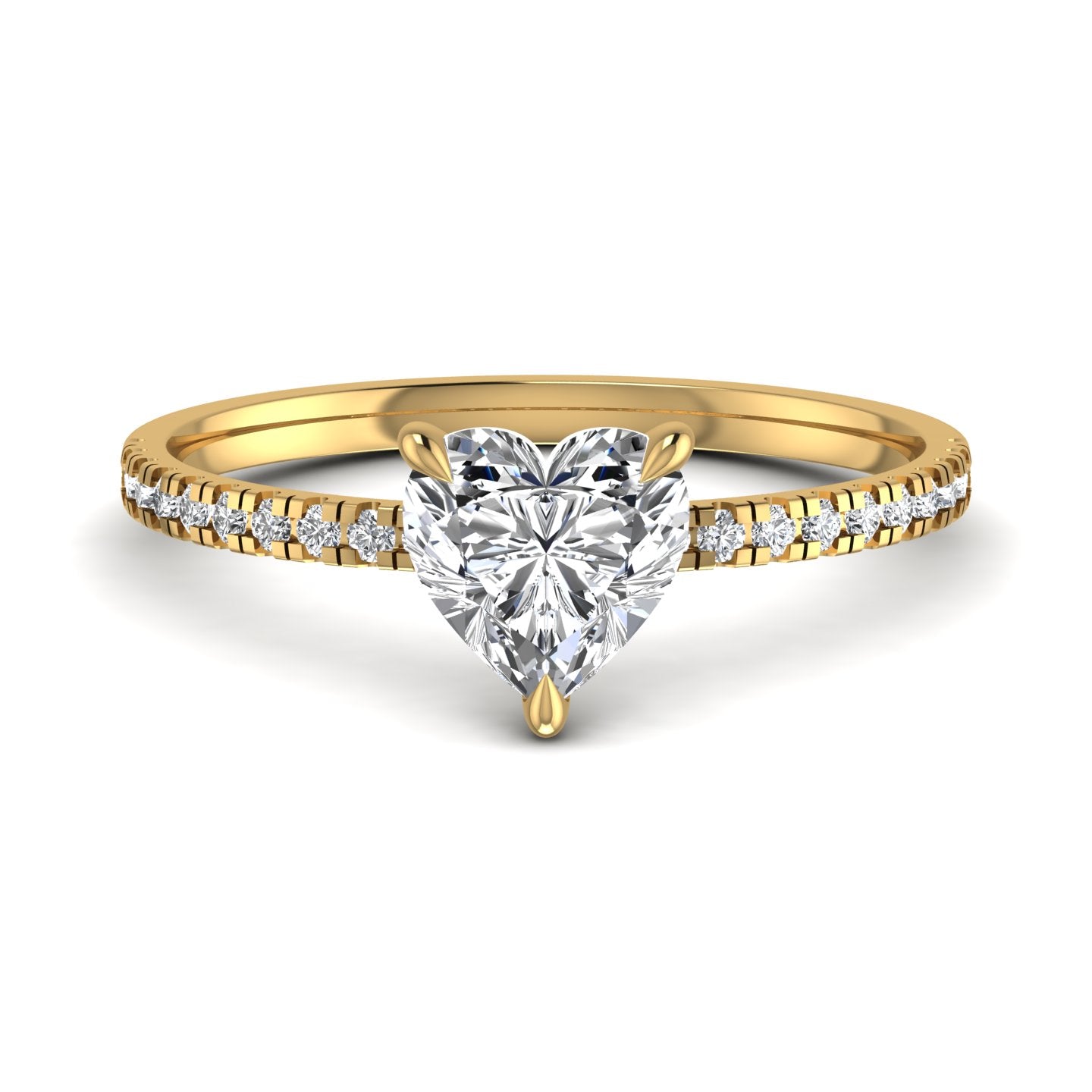 Heart Diamond Engagement Ring