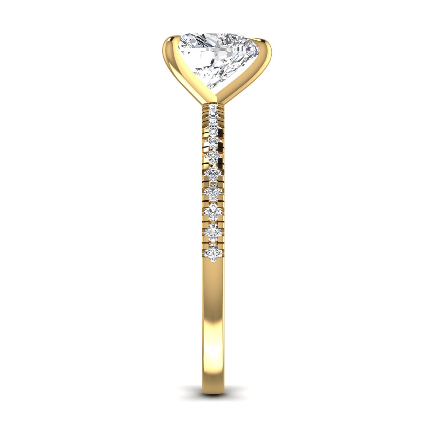 Heart Diamond Engagement Ring