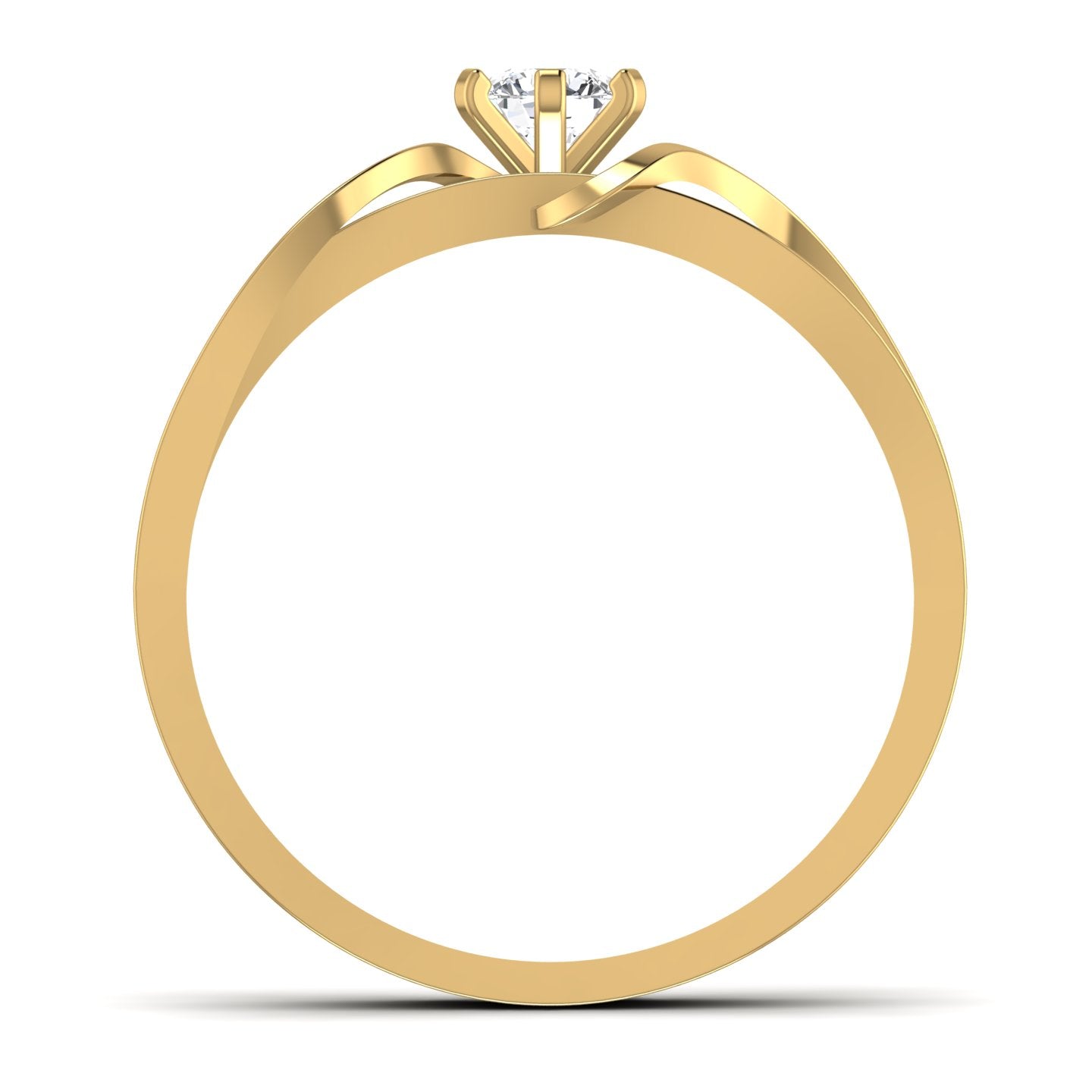 Lab Diamond Gold Ring