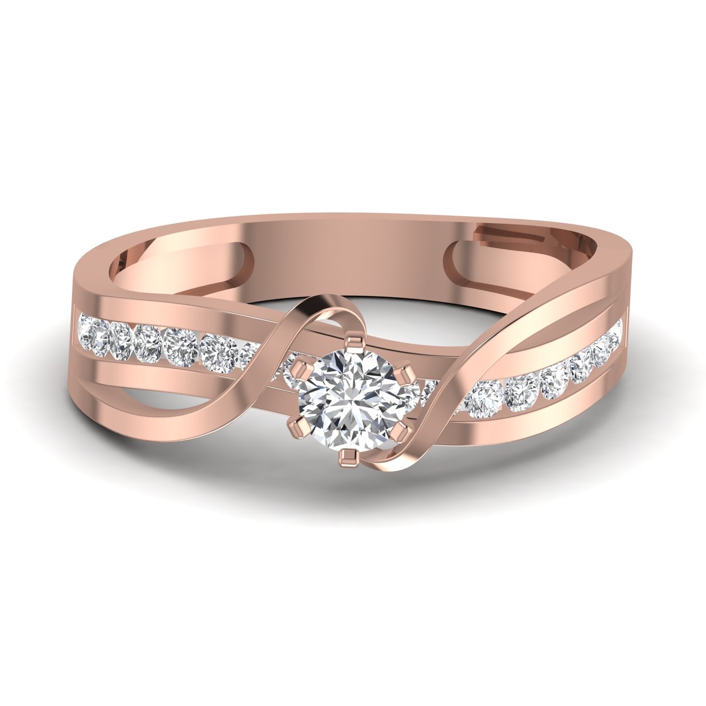 Lab Diamond Gold Ring