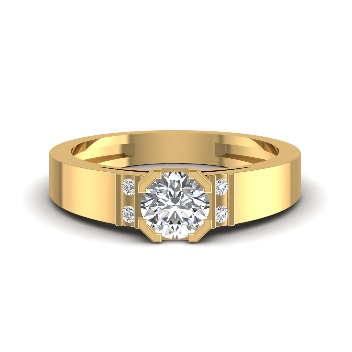 Solitaire Diamond Gold Ring