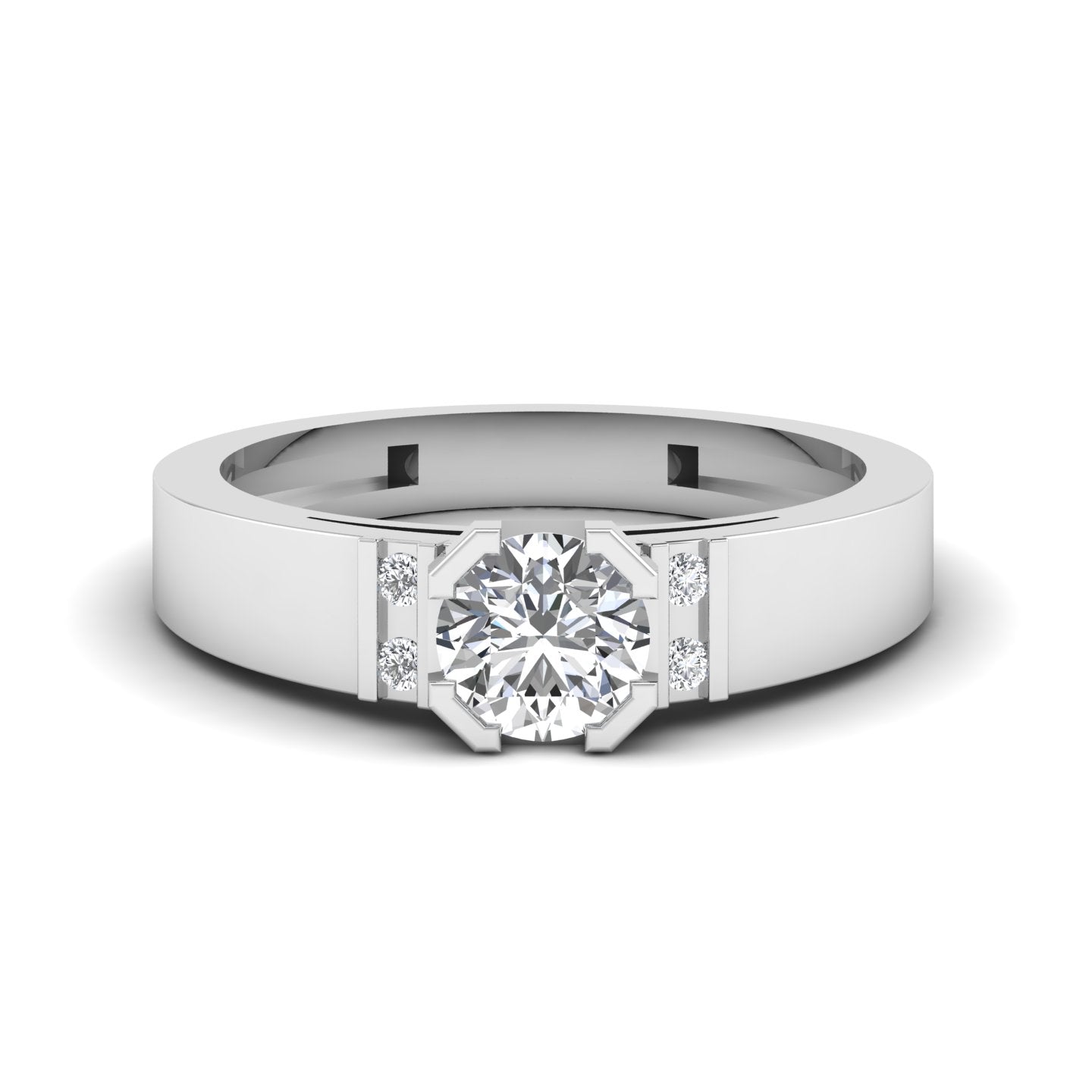 Solitaire Diamond Gold Ring