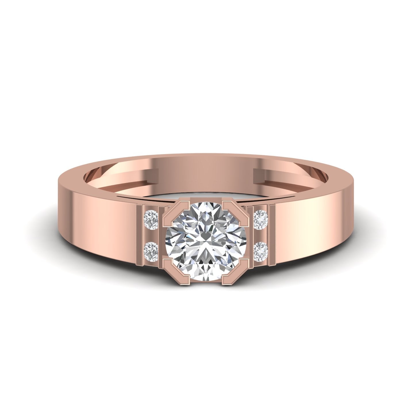 Solitaire Diamond Gold Ring